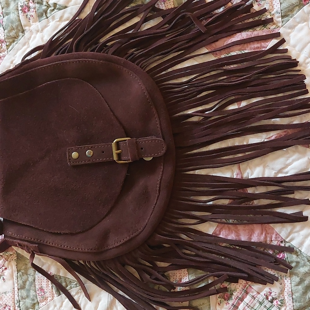 Leather Hippy Fringe  Bag💋 - Picture 3 of 10